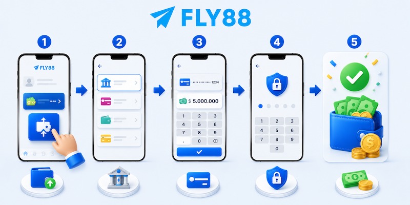 Các bước thực hiện Rút Tiền FLY88 thành công